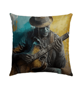 He's A Six String Wizard Outdoor Pillow - Beyond T-shirts